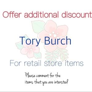 ADDITIONAL DISCOUNT on Tory Burch retail items